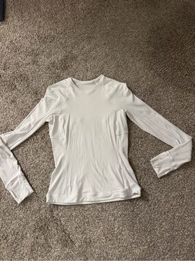 Lululemon Long-Sleeve White Women's Performance Top